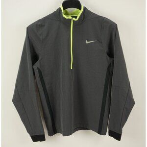 Nike Tour Performance Half Zip Windbreaker Jacket Men's Small Gray Tech Stretch